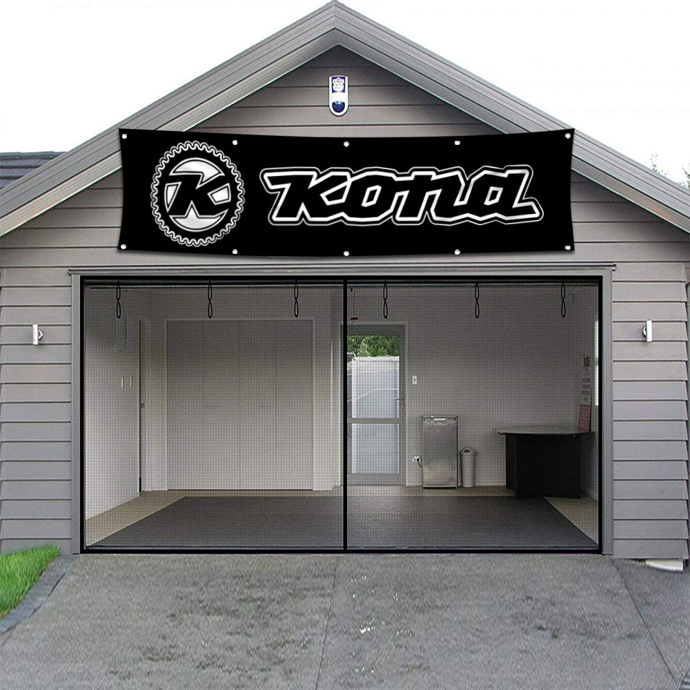 Fyon Bicycles Garage Shop Decor Banner Works for Kona Bike Flag 2x8 Feet