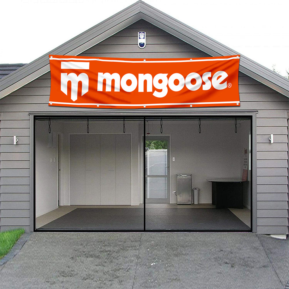 Fyon Bicycles Garage Shop Decor Banner Works for Mongoose Bike Flag 2x8 Feet