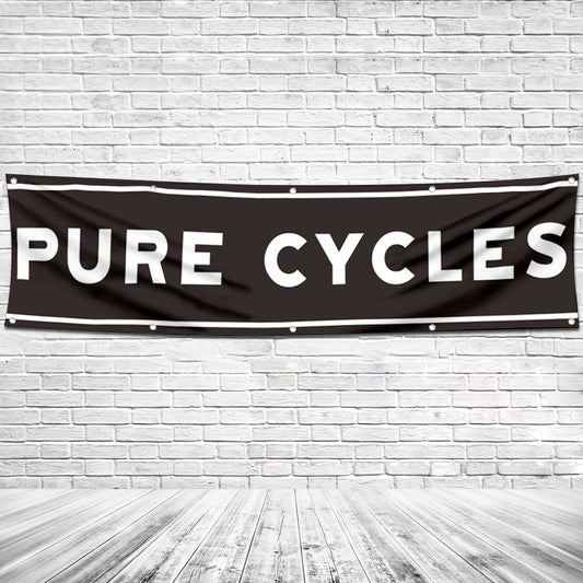 Fyon Bicycles Garage Shop Decor Banner Works for Pure Cycles Flag 2x8 Feet
