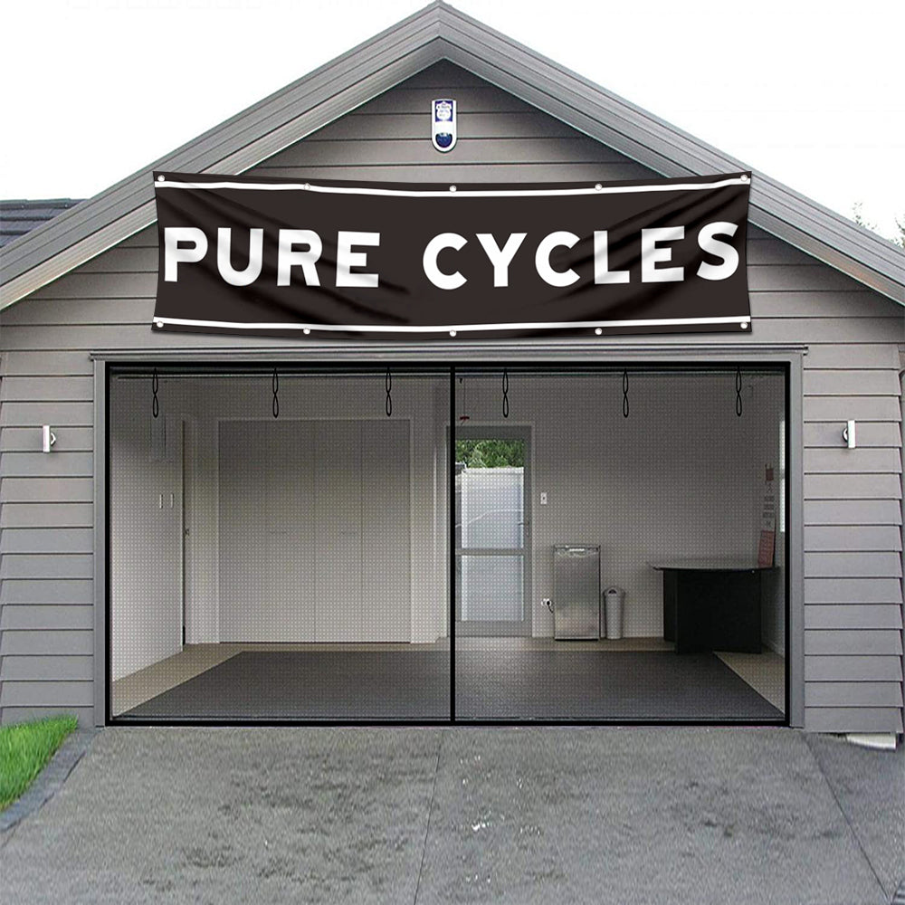 Fyon Bicycles Garage Shop Decor Banner Works for Pure Cycles Flag 2x8 Feet