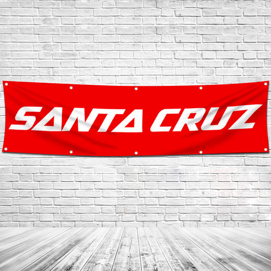 Fyon Bicycles Garage Shop Decor Banner Works for Santa Cruz Flag 2x8 Feet