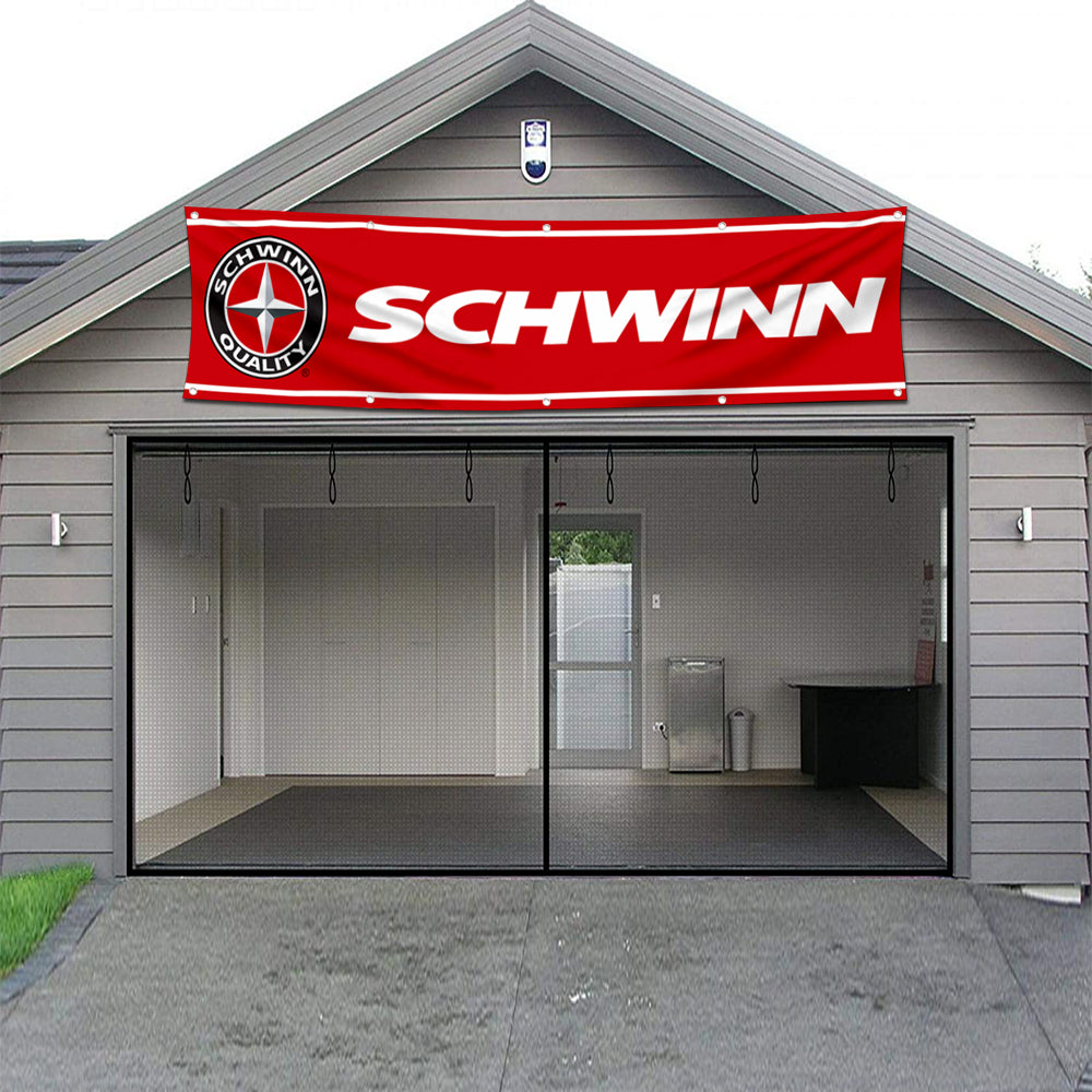Fyon Bicycles Garage Shop Decor Banner Works for Schwinn Flag 2x8 Feet