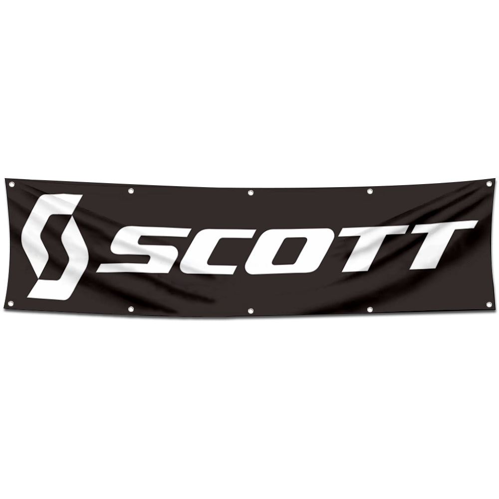 Fyon Bicycles Garage Shop Decor Banner Works for Scott Flag 2x8 Feet