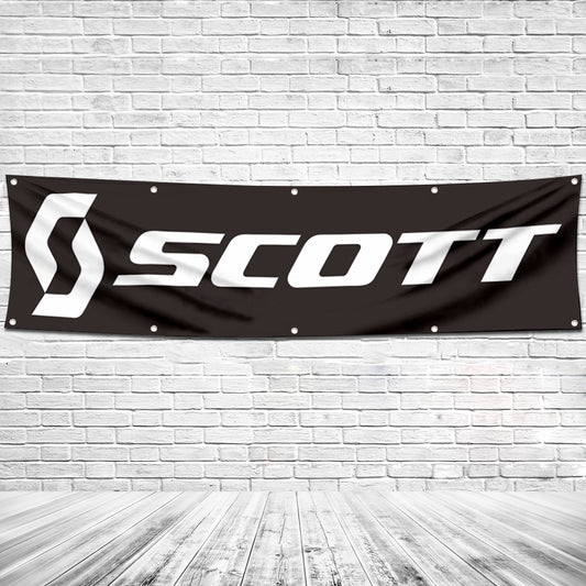 Fyon Bicycles Garage Shop Decor Banner Works for Scott Flag 2x8 Feet