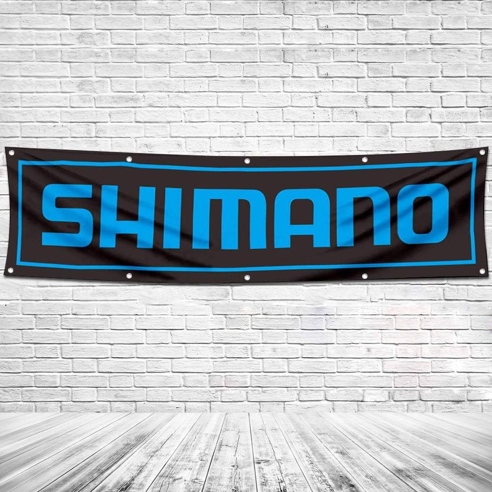 Fyon Bicycles Garage Shop Decor Banner Works for Shimano Flag 2x8 Feet