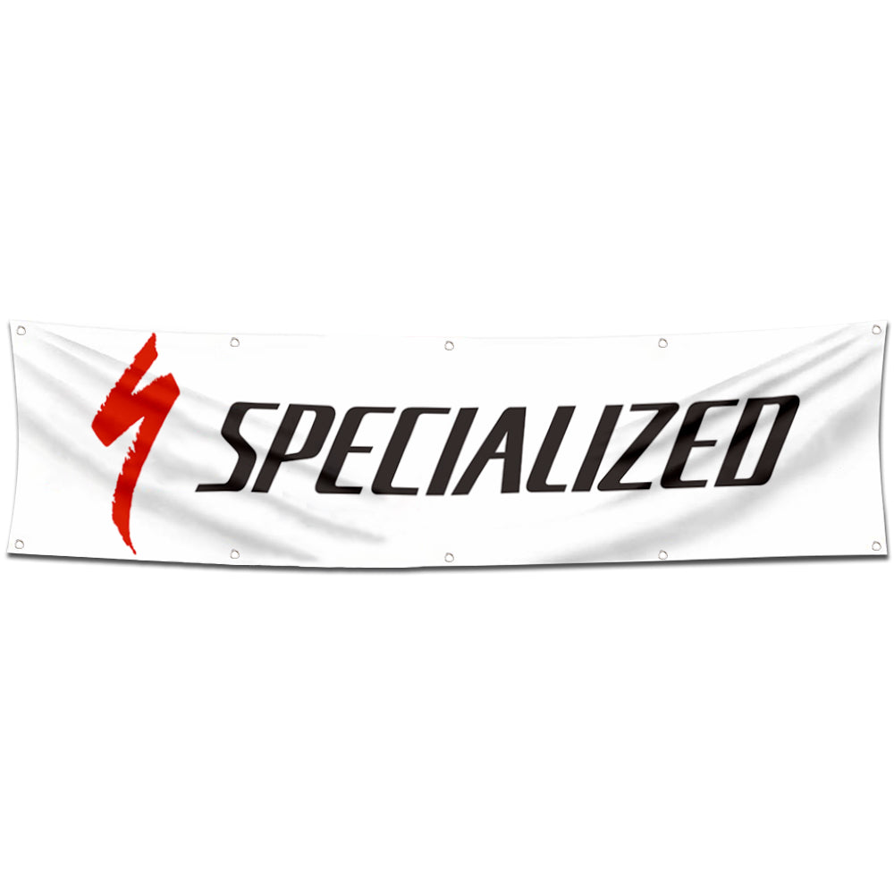 Fyon Bicycles Garage Shop Decor Banner Works for Specialized Flag 2x8 Feet