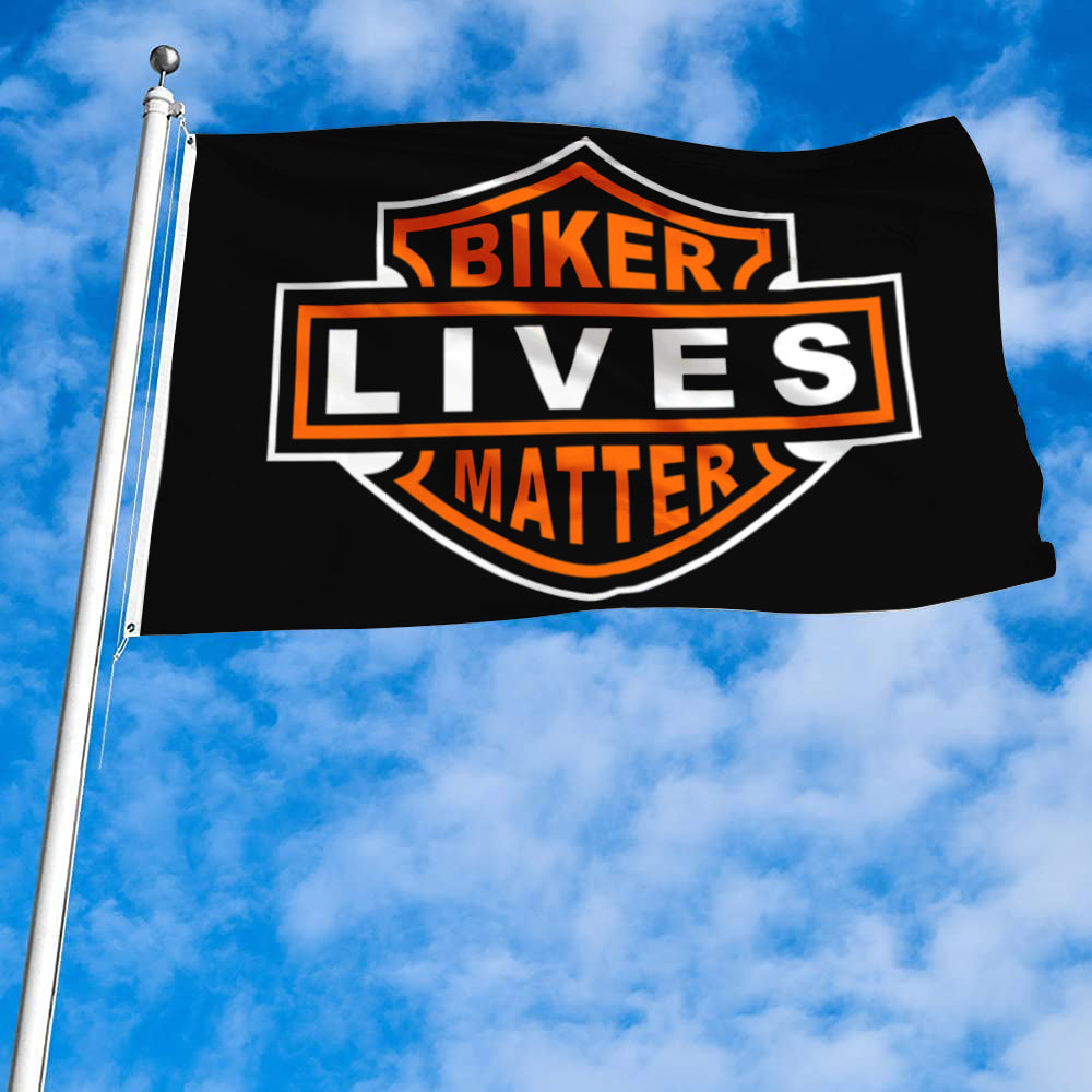 Fyon Biker Lives Matter Flag Banner