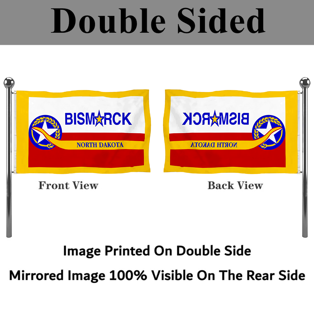 Fyon Bismarck, North Dakota flag Banner