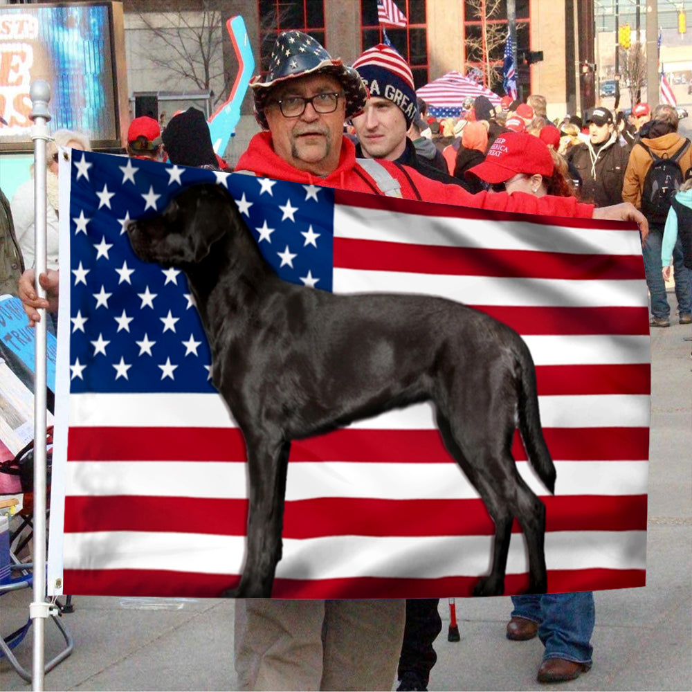 Fyon Black Labrador Retriever Dog Flag 41405 Indoor and outdoor banner