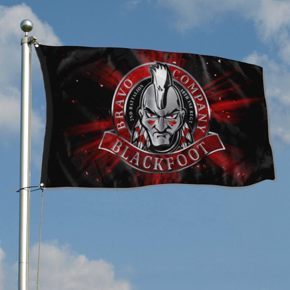 Fyon Blackfoot 10th INF Regt Flag Indoor and outdoor banner