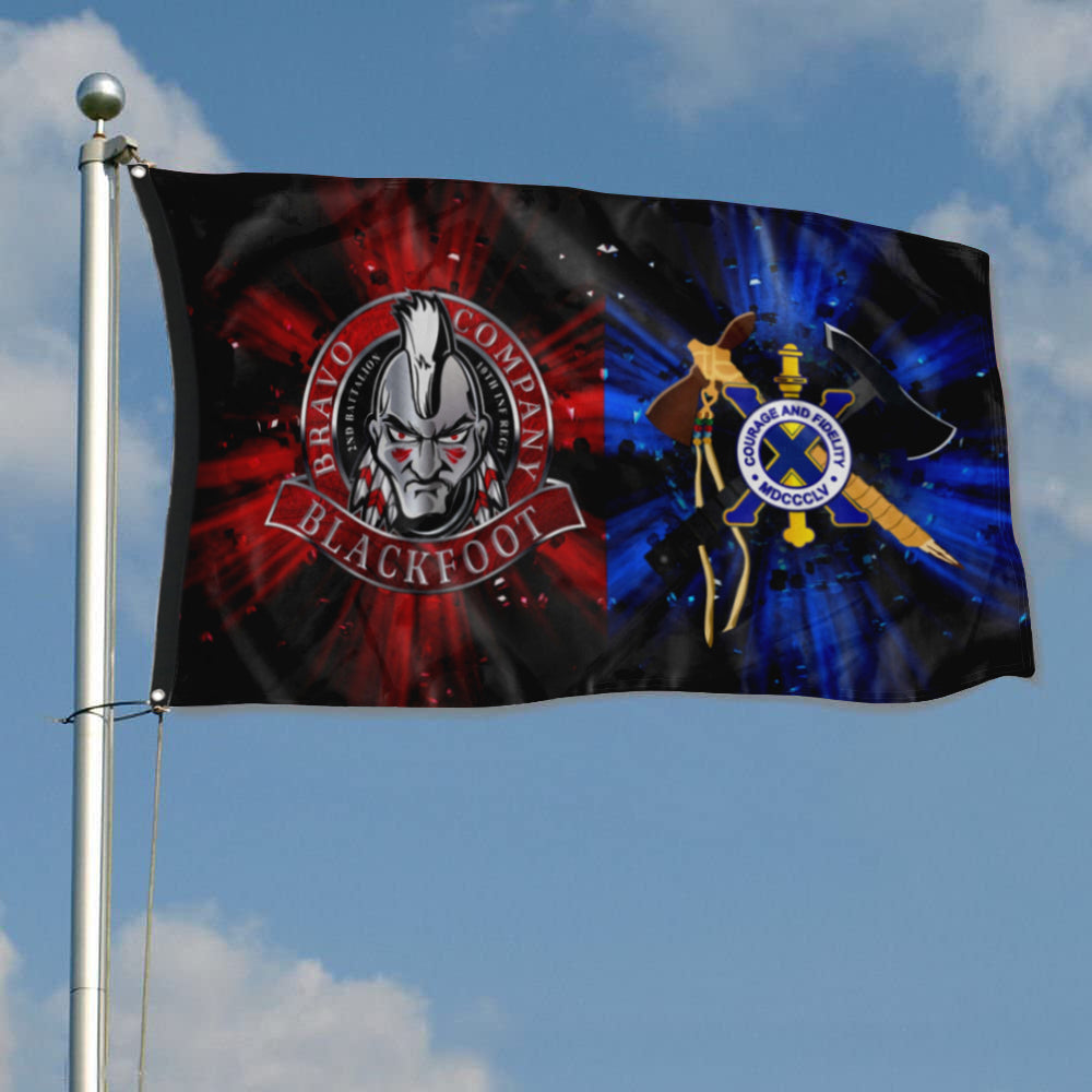 Fyon Blackfoot Tomahawk Flag Indoor and outdoor banner