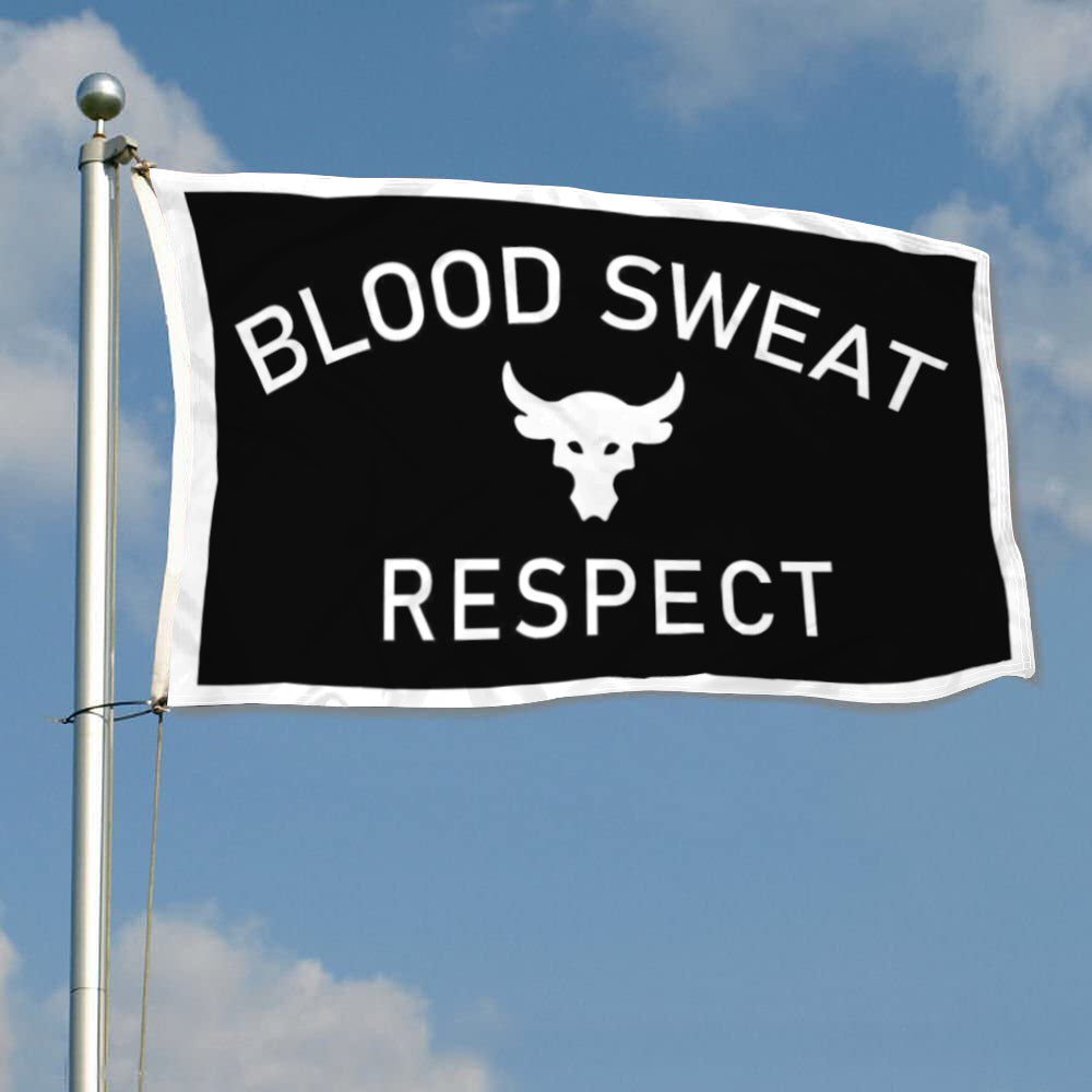 Fyon Blood Sweat Respect Flag Indoor and outdoor banner