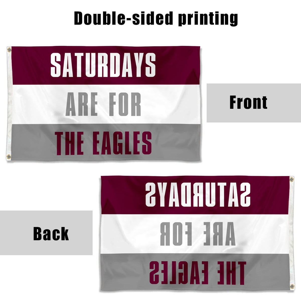 Fyon Boston flag Saturdays are for the Eagles Flag banner