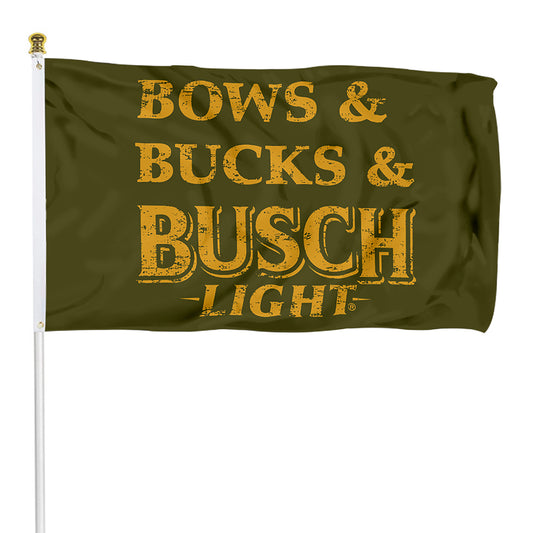Fyon Bows & Bucks Busch light Beer Flag Indoor and Outdoor Banner