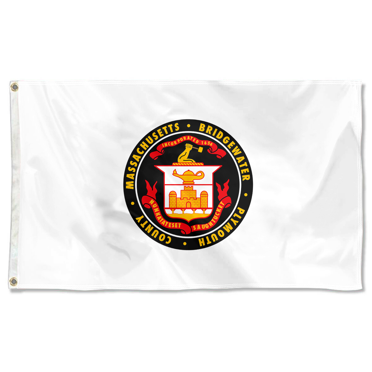 Fyon Bridgewater, Massachusetts flag Banner