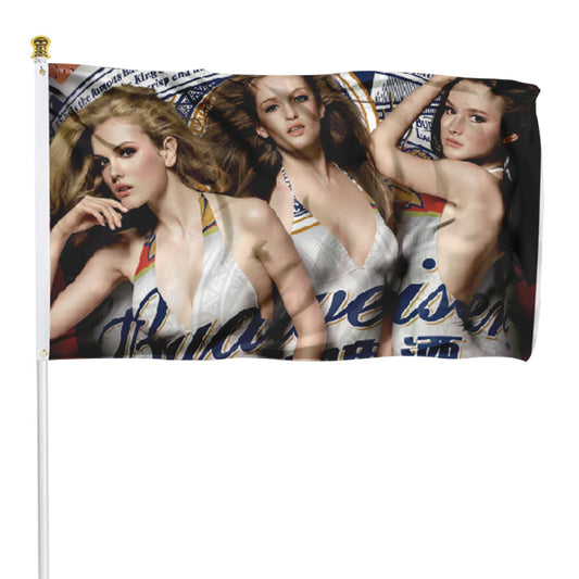 Fyon Budweiser Sexy Bud Girls Beer Bar Flag Banner