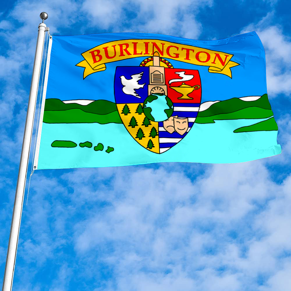 Fyon Burlington, Vermont flag(1990-2017) Banner