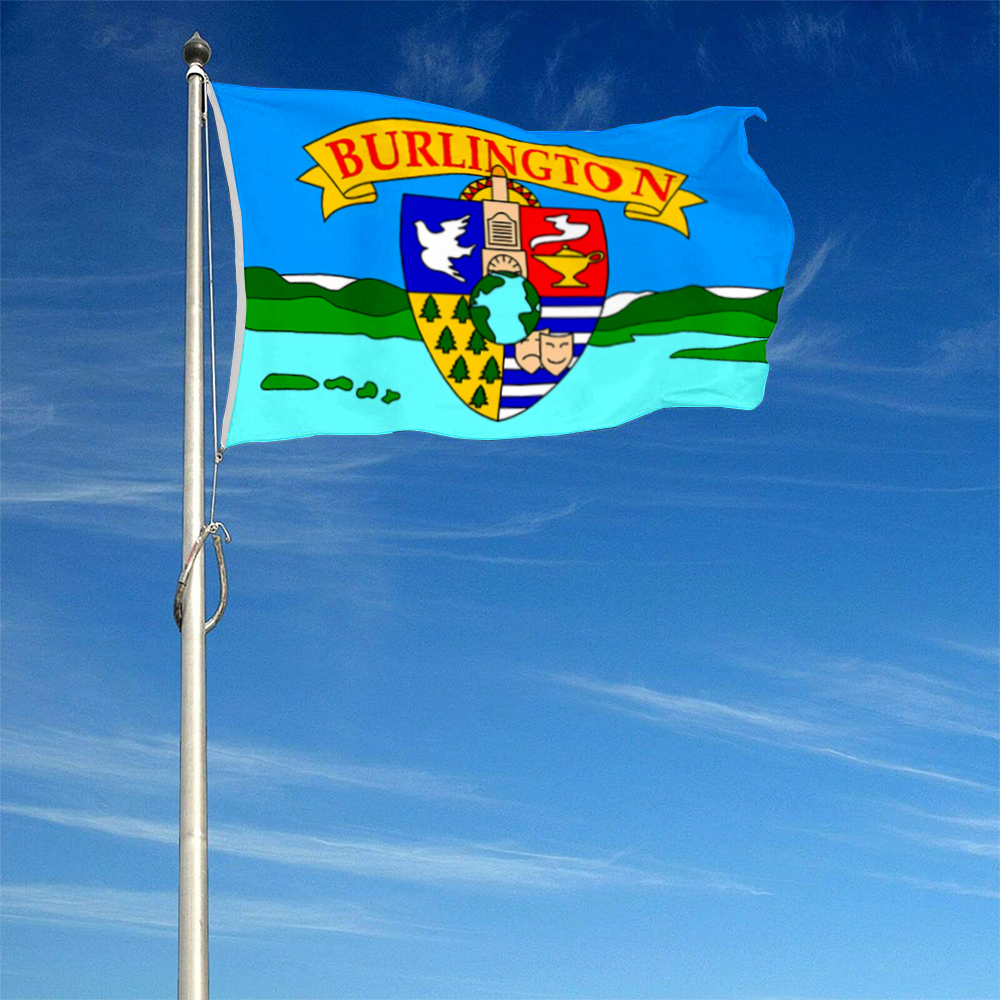 Fyon Burlington, Vermont flag(1990-2017) Banner