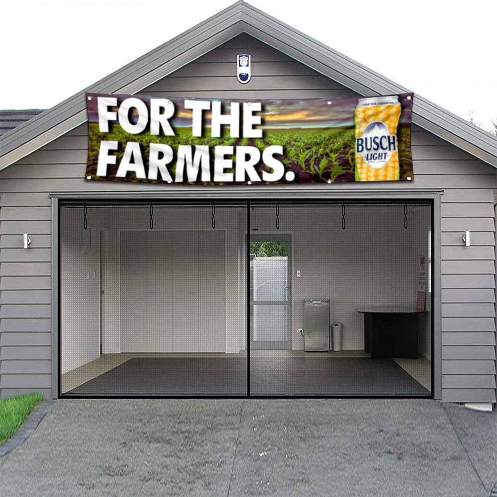 Fyon Busch Light for The Farmers Flag Banner 2x 8 Feet