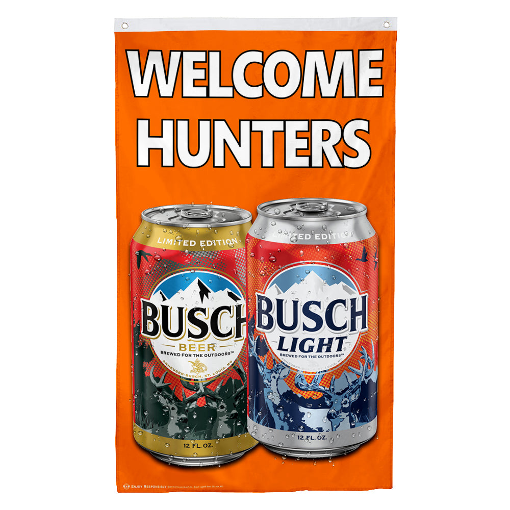 Fyon Busch & Busch Light flag Welcome Hunters Flag Banner