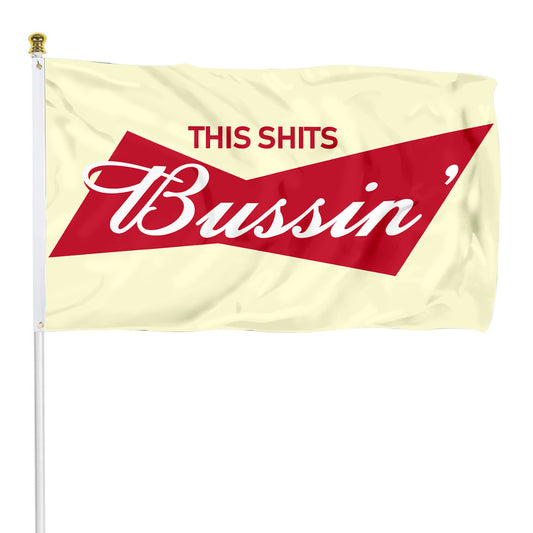 Fyon the shit Bussin flag Indoor and outdoor banner