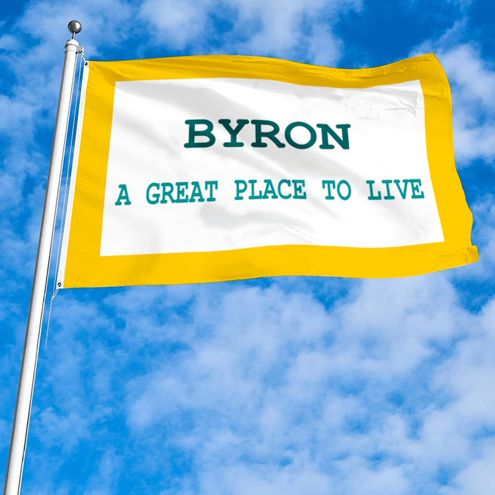 Fyon Byron, Wyoming flag Banner