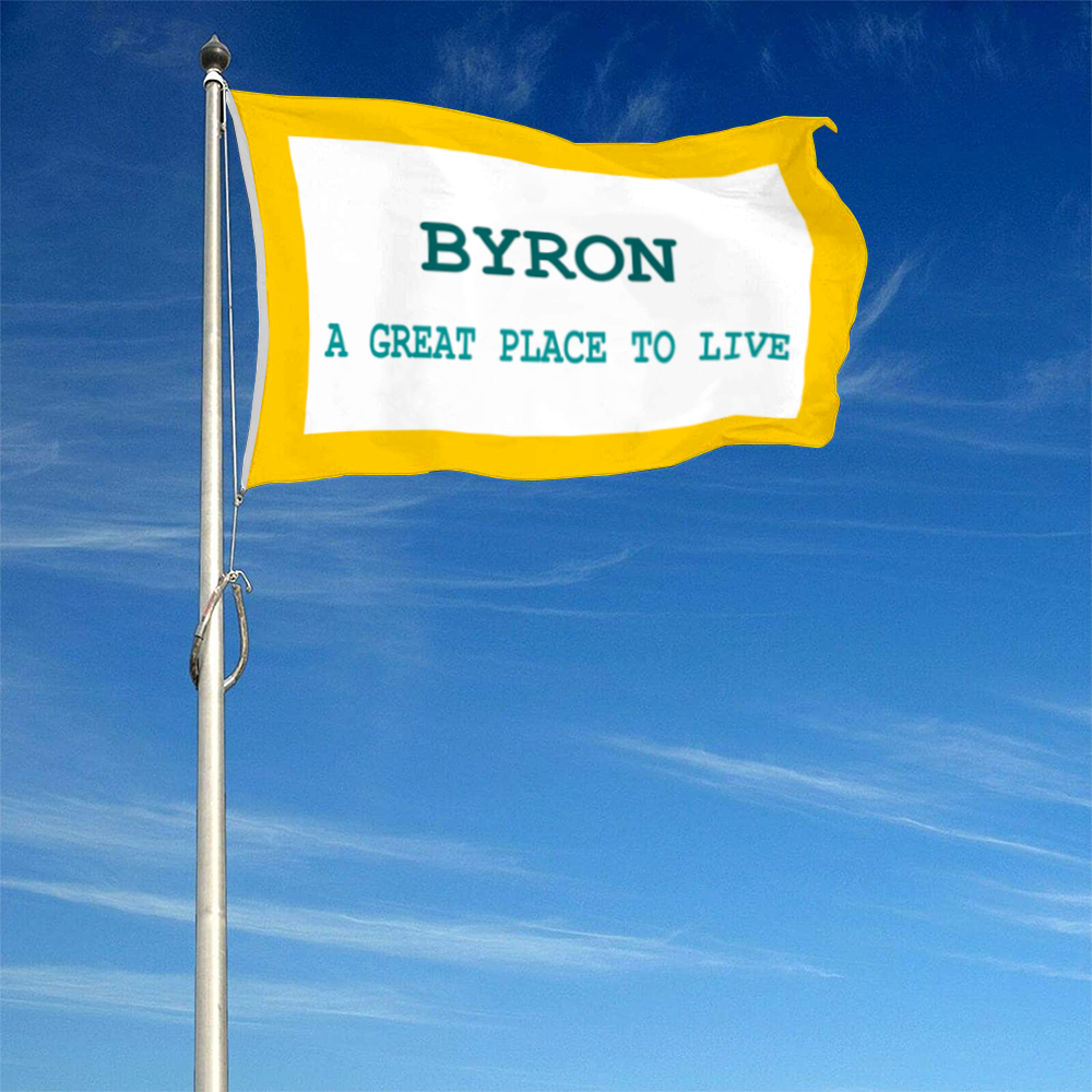 Fyon Byron, Wyoming flag Banner