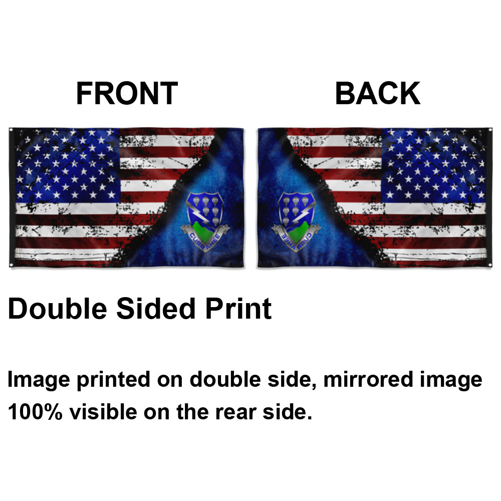 Fyon Currahee Stars And Stripes Flag Indoor and outdoor banner