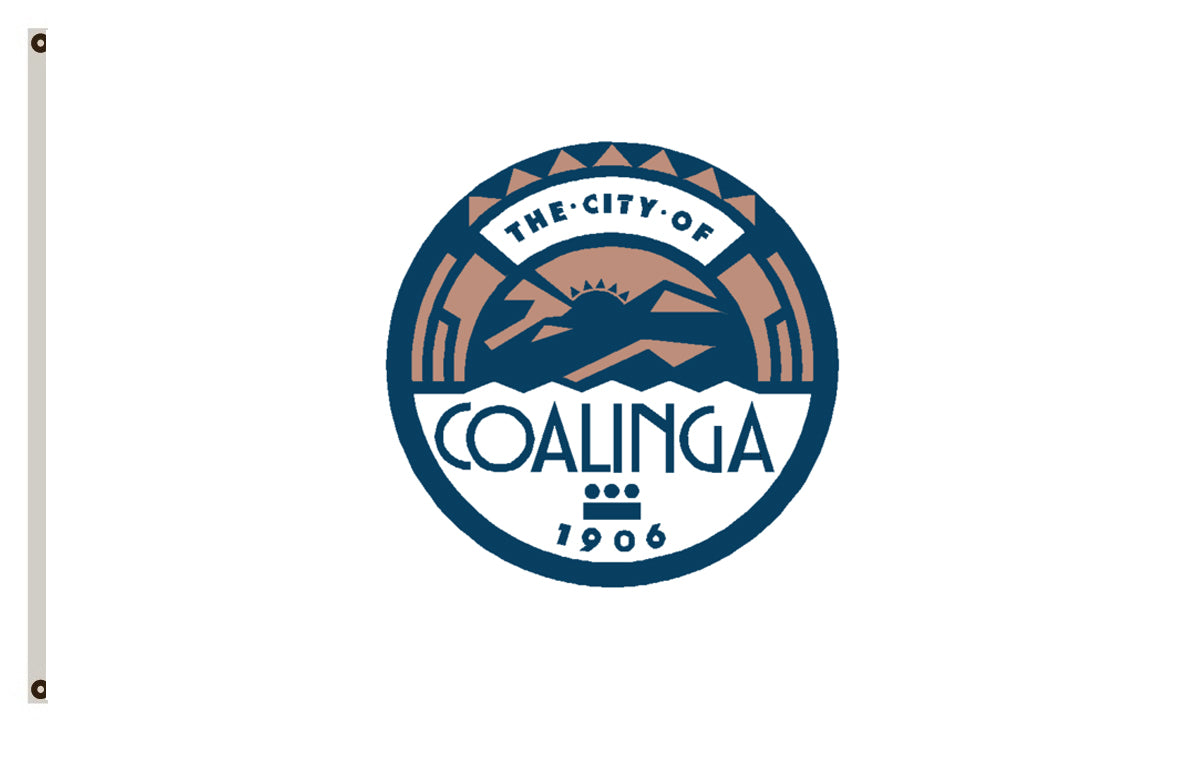 California banner Coalinga flag