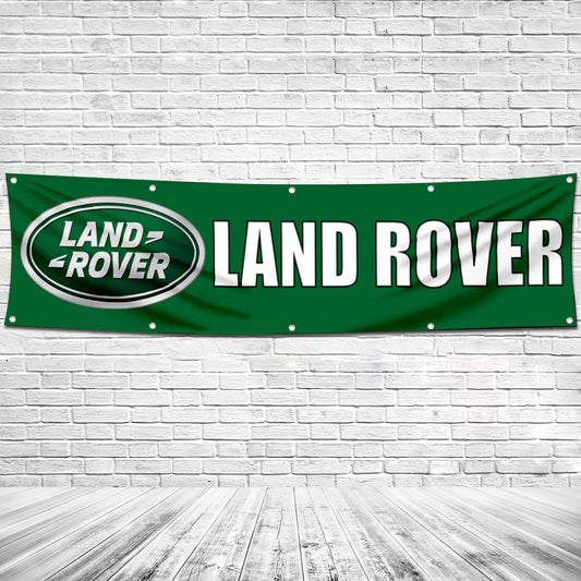Fyon Car Moto Garage Shop Decor Banner Works for Land Rover Flag 2X8 Feet
