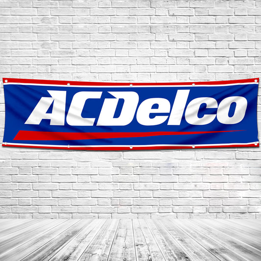 Fyon Car Moto Parts Garage Shop Decor Banner Works for ACDelca Flag 2x8 Feet