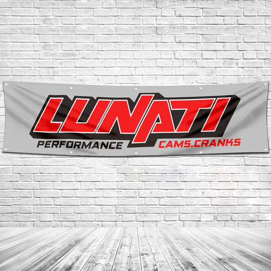 Fyon Car Motor Engines Garage Shop Decor Banner Works for Lunati Flag 2x8 Feet