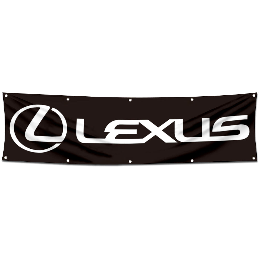 Fyon Car Motor Garage Workshop Banner Work for Lexus Flag 2x8 Feet