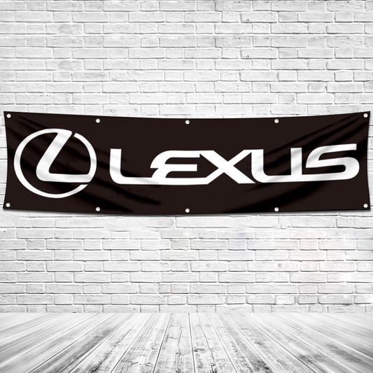 Fyon Car Motor Garage Workshop Banner Work for Lexus Flag 2x8 Feet