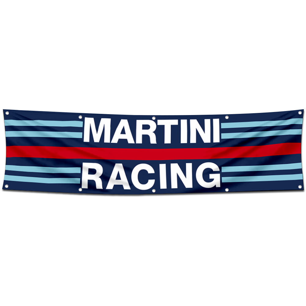 Fyon Car Motor Garage Workshop Banner Work for Martini Racing Flag 2x8 Feet