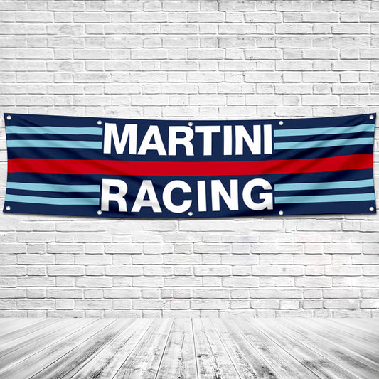 Fyon Car Motor Garage Workshop Banner Work for Martini Racing Flag 2x8 Feet