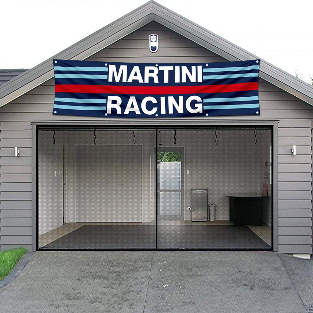 Fyon Car Motor Garage Workshop Banner Work for Martini Racing Flag 2x8 Feet