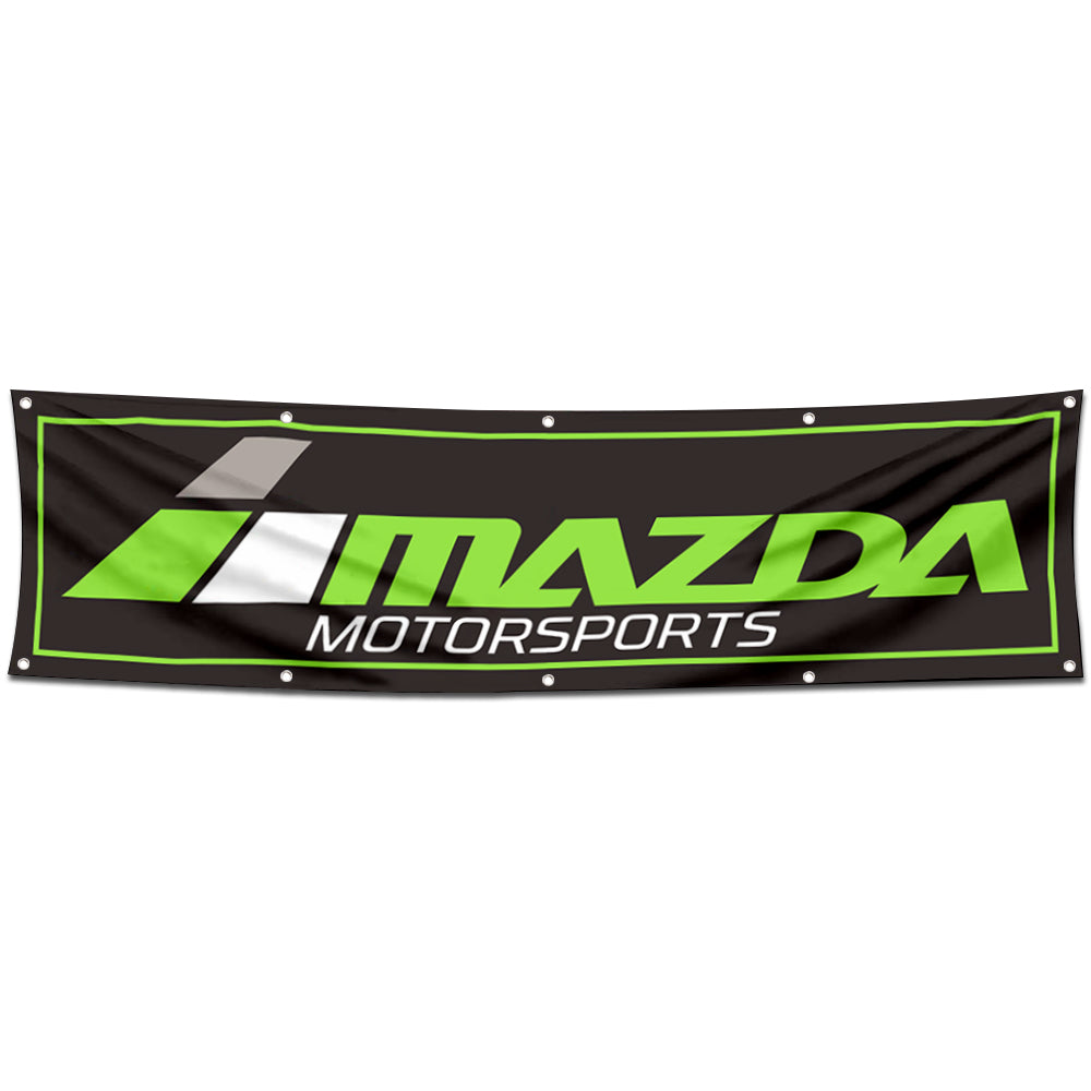 Fyon Car Motor Garage Workshop Banner Work for Mazda Flag 2x8 Feet