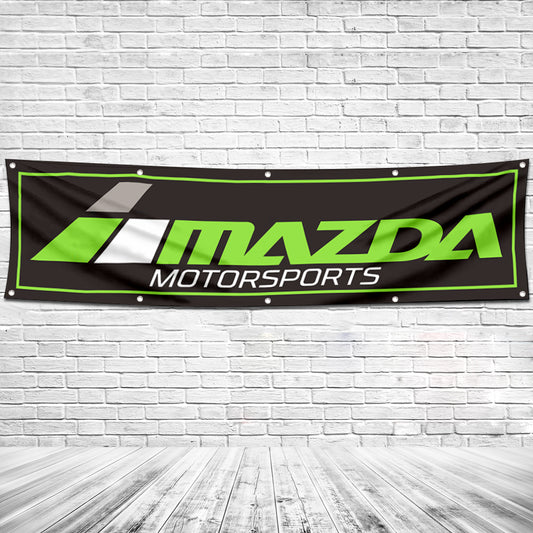 Fyon Car Motor Garage Workshop Banner Work for Mazda Flag 2x8 Feet