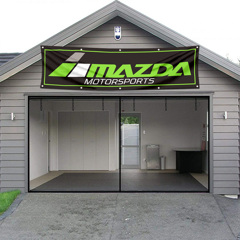 Fyon Car Motor Garage Workshop Banner Work for Mazda Flag 2x8 Feet