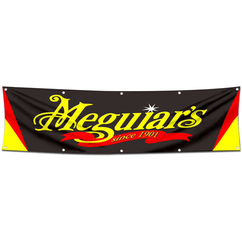 Fyon Car Motor Garage Workshop Banner Work for Meguiars Flag 2x8 Feet