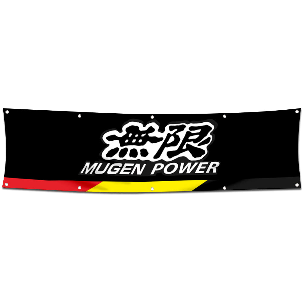 Fyon Car Motor Garage Workshop Banner Work for Mugen Power Flag 2x8 Feet