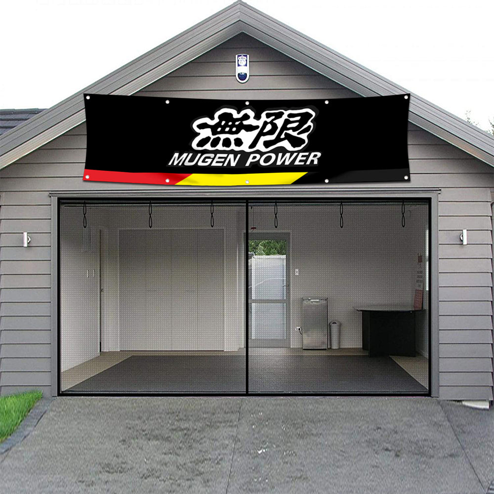 Fyon Car Motor Garage Workshop Banner Work for Mugen Power Flag 2x8 Feet
