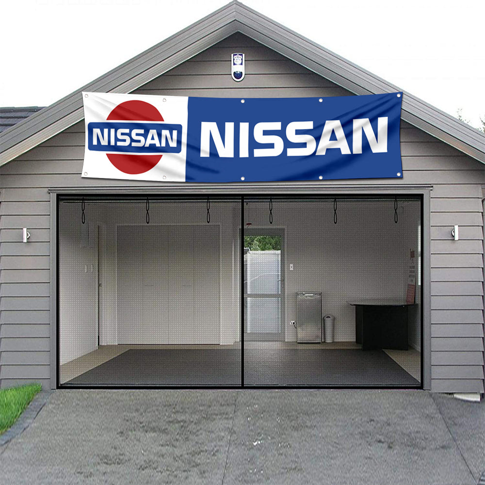 Fyon Car Motor Garage Workshop Banner Work for NISSAN Flag 2x8 Feet
