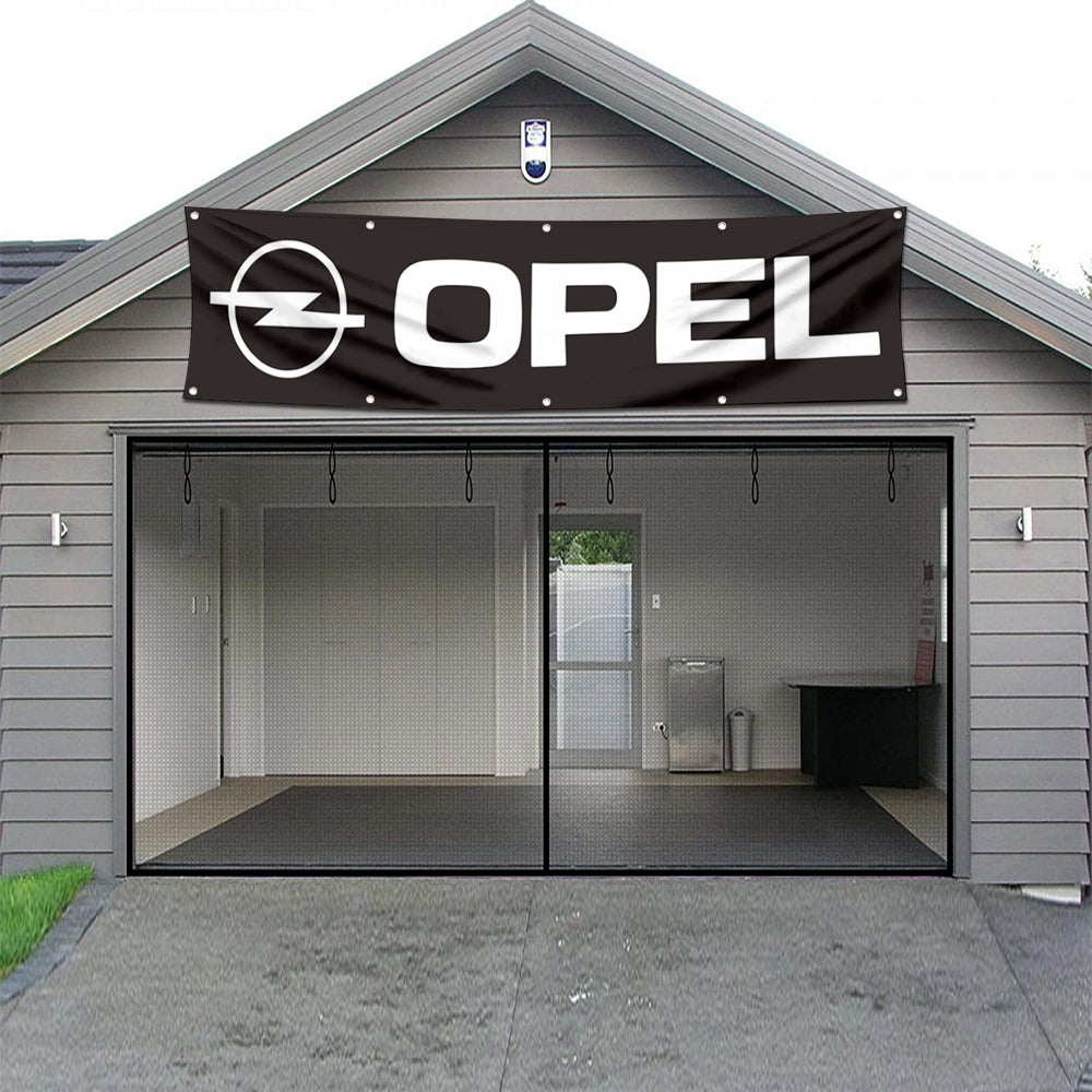 Fyon Car Motor Garage Workshop Banner Work for Opel Flag 2x8 Feet