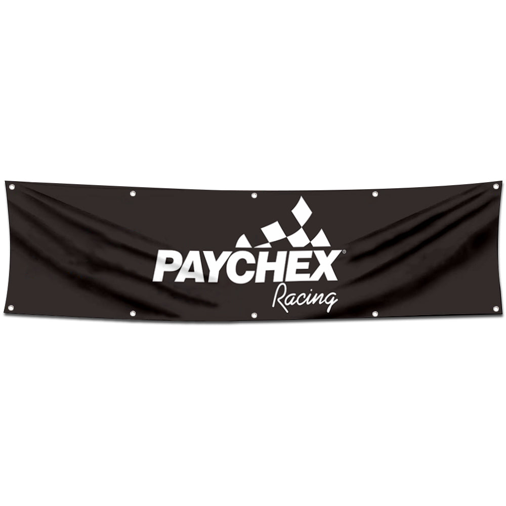 Fyon Car Motor Garage Workshop Banner Work for Paychex Racing Flag 2x8 Feet