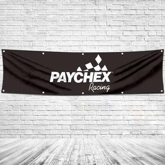 Fyon Car Motor Garage Workshop Banner Work for Paychex Racing Flag 2x8 Feet