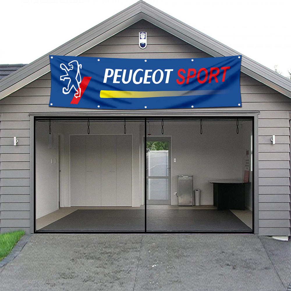 Fyon Car Motor Garage Workshop Banner Work for Peugeot Sport Flag 2x8 Feet