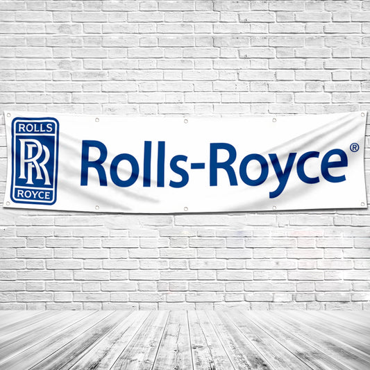 Fyon Car Motor Garage Workshop Banner Work for Rolls-Royce Flag 2x8 Feet