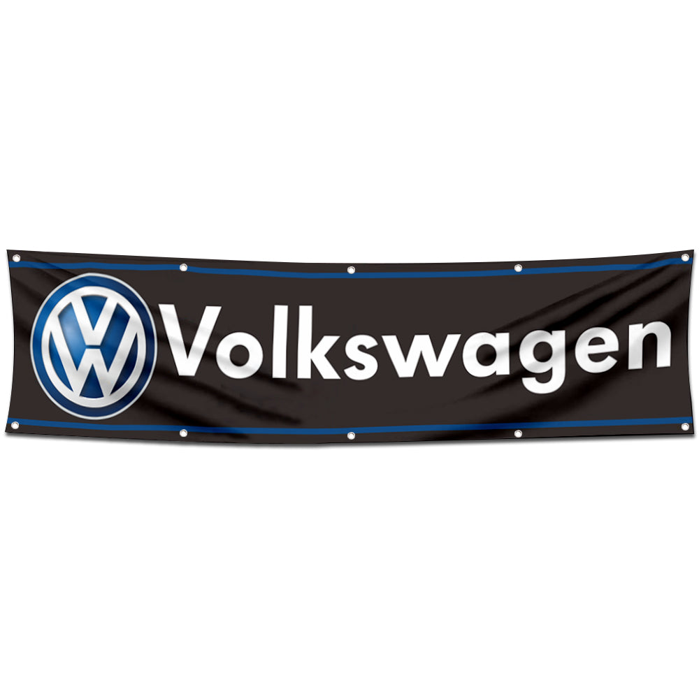 Fyon Car Motor Garage Workshop Banner Work for Volkswagen Flag 2x8 Feet